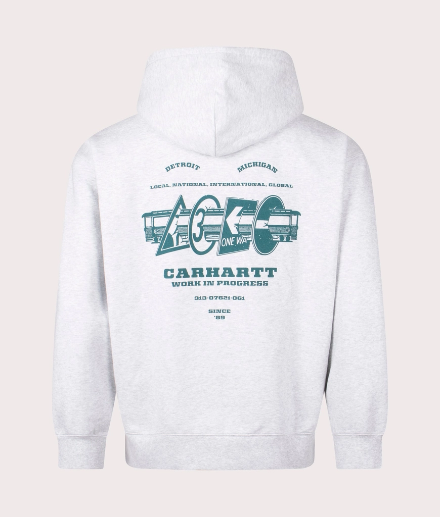 Carhartt WIP Mens Oversized Zip Through Runaway Hoodie